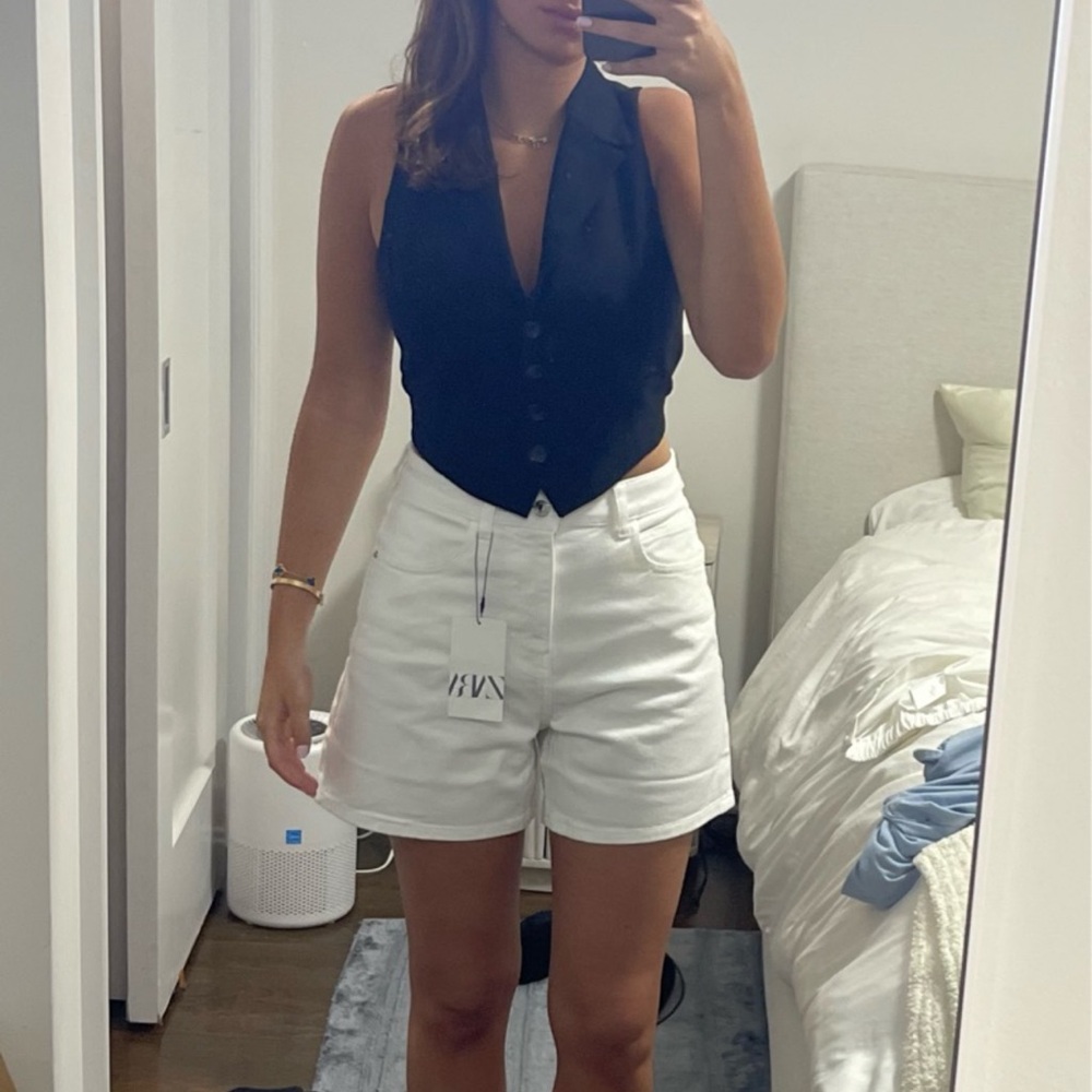 Zara fitted cut out vest